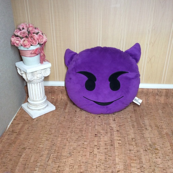Pillow Expressions Bedding Pillow Expressions Purple Devil Emoji
